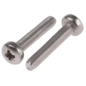 RS PRO Slot Pan Stainless Steel Machine Screw 16 mm M3 190-462