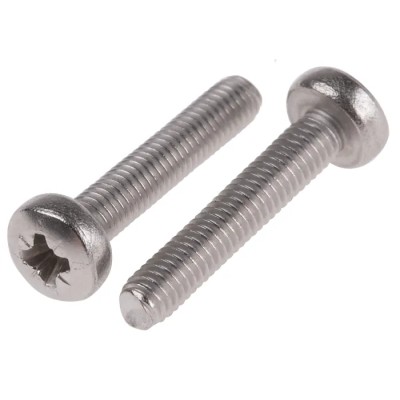 RS PRO Slot Pan Stainless Steel Machine Screw 16 mm M3 190-462