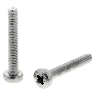RS PRO Slot Pan Stainless Steel Machine Screw 20 mm M3 190-478