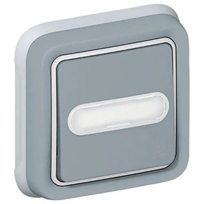 Legrand Plexo Push Button Light Switch Flush Mount 10A 250V IP55 0 698 24