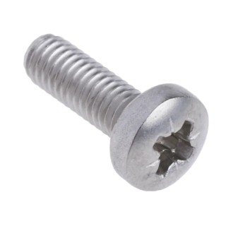 RS PRO Pozidriv Pan Stainless Steel Machine Screw M4 Thread 12mm Length DIN 7985 A2 Grade 190-507