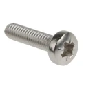 RS PRO Pozidriv Pan Stainless Steel Machine Screw M4 16 mm A2 190-513