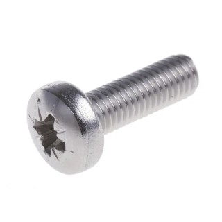 RS PRO Pozidriv Pan Head Stainless Steel Machine Screw M5 Thread 16 mm Length 190-563