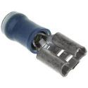 TE Connectivity PIDG FASTON .250 Blue Insulated Female Spade Connector, Crimp, 6.35 x 0.81 mm Tab Size, 16 AWG to 8-640905-1