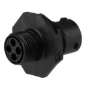 Souriau Sunbank by Eaton Circular Connector 4 Contacts Panel Mount Plug Male IP68 IP69K 125V 13A UTS7104P