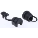 SES Sterling DM Black Polyamide 6 Cable Grommet for 5 mm to 6.5 mm Cable Diameter, 13 mm Panel Hole Diameter 1310001010