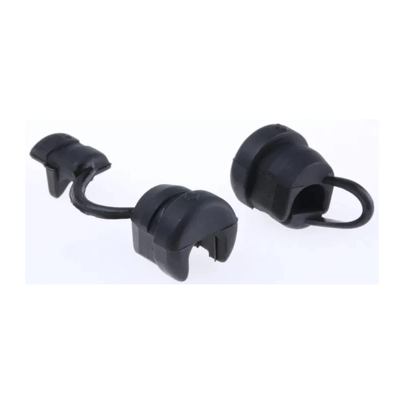 SES Sterling DM Black Polyamide 6 Cable Grommet for 5 mm to 6.5 mm Cable Diameter, 13 mm Panel Hole Diameter 1310001010