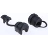 SES Sterling DM Black Polyamide 6 Cable Grommet for 5 mm to 6.5 mm Cable Diameter, 13 mm Panel Hole Diameter 1310001010