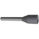 RS PRO Insulated Crimp Bootlace Ferrule 10 mm Pin Length 1.2 mm Pin Diameter Grey to 18 AWG Wire Size 966067-6
