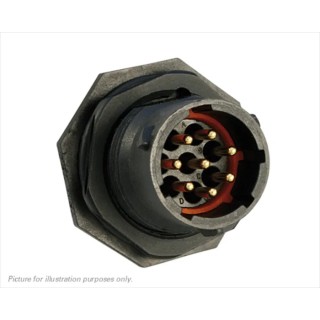 Souriau Sunbank by Eaton Circular Connector, 8 Contacts, Panel Mount, Plug Male, Standard Size, 125V, 10A, IP68 UTS7128P