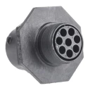 Souriau Sunbank by Eaton Circular Connector, 8 Contacts, Panel Mount, Plug Male, Standard Size, 125V, 10A, IP68 UTS7128P