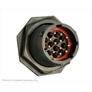 Souriau Sunbank by Eaton Circular Connector, 12 Contacts, Panel Mount Plug, Male, Standard Size, IP68 IP69K Rated UTS71412P