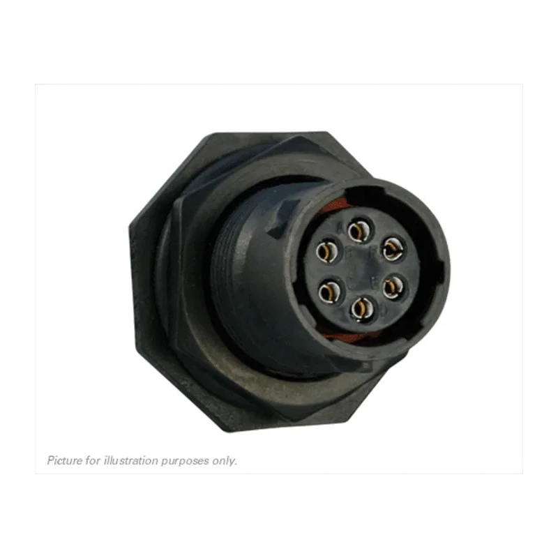 Souriau Sunbank by Eaton Circular Connector 6 Contacts Panel Mount Standard Plug Female IP68 IP69K UTS7106S