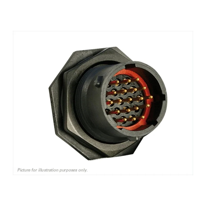 Souriau Sunbank by Eaton Circular Connector, 19 Contacts, Panel Mount, Standard Size, Plug Male, IP68/IP69K, 125V UTS71419P
