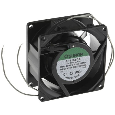 Sunon AC Axial Fan 115V AC, 12 W, 39.1 m³/h Airflow, 130 mA, Sleeve Bearing, 80 mm Frame SF11580A-1083HSL.GN