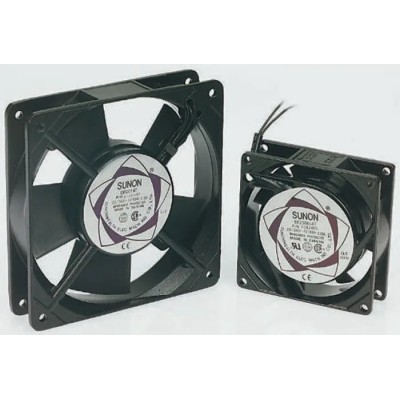Sunon DP Series Axial Fan 230V AC 19W 144.4 m³/h Air Flow 110 mA Sleeve Bearing 120mm x 120mm x 38mm DP201A-2123HSL.GN