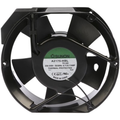 Sunon AC Ball Bearing Axial Fan 230V AC 36W 344.9 m³/h 2950 RPM 171 mm Square Frame A2175-HBL-TC.GN