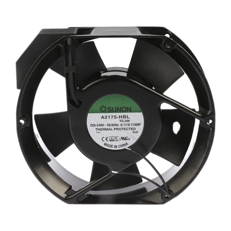 Sunon AC Ball Bearing Axial Fan 230V AC 36W 344.9 m³/h 2950 RPM 171 mm Square Frame A2175-HBL-TC.GN