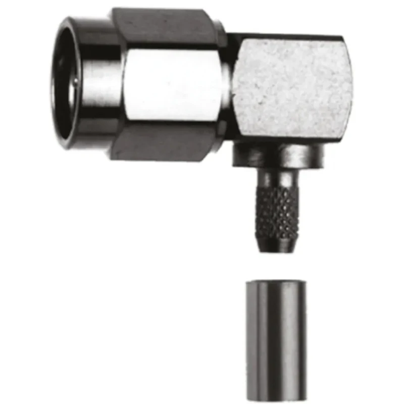 Telegartner SMA Series Coaxial Connector Cable Male SMA, 50 Ω, Right Angle Body Crimp J01150A0091