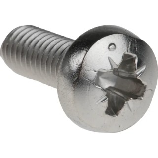 RS PRO Pozidriv Pan Stainless Steel Machine Screw M6 Thread, 16 mm Length 190-608