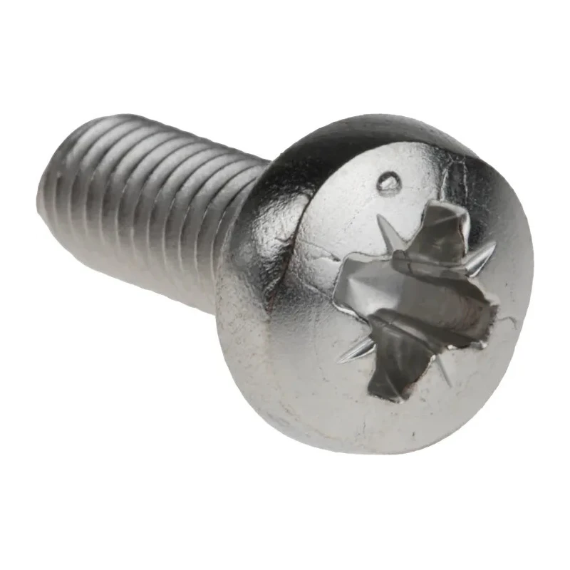 RS PRO Pozidriv Pan Stainless Steel Machine Screw M6 Thread, 16 mm Length 190-608