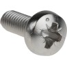 RS PRO Pozidriv Pan Stainless Steel Machine Screw M6 Thread, 16 mm Length 190-608