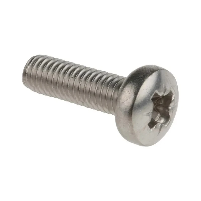 RS PRO Pozidriv Pan Stainless Steel Machine Screw 20 mm M6 190-614