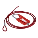 RS PRO Red 6-Lock Lockout Polypropylene Cable Lock, 7 mm 161-5874