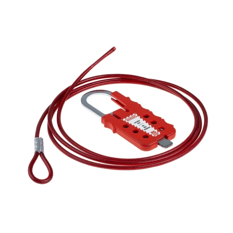 RS PRO Red 6-Lock Lockout Polypropylene Cable Lock, 7 mm 161-5874