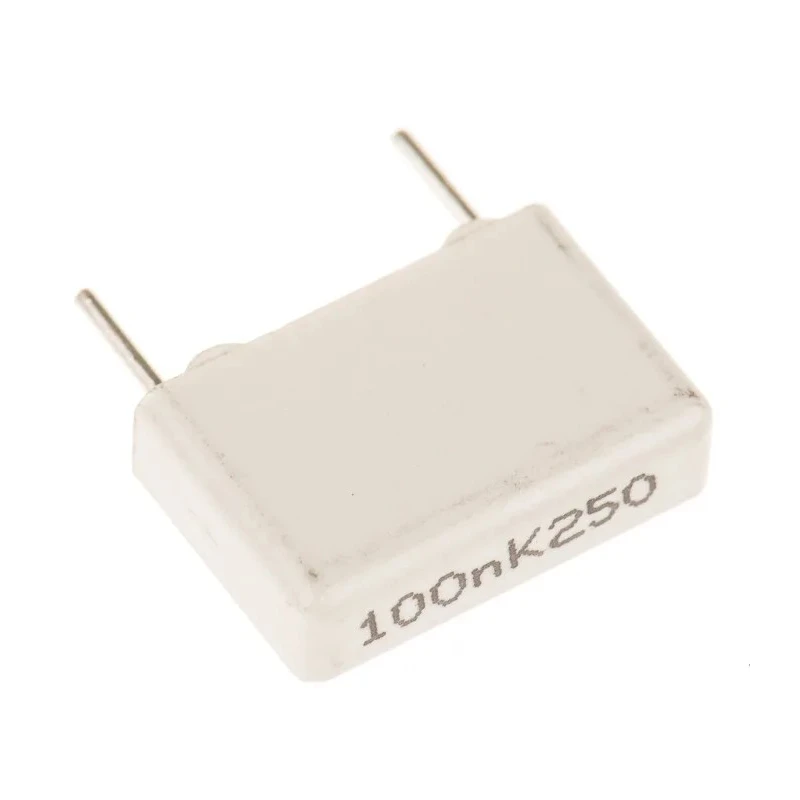 KEMET MMK Series Metallized Polyester Film Capacitor 100 nF 250V DC 160V AC Through Hole MMK10104K250A01L4BULK