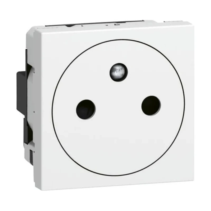 Legrand 16A White 1 Gang Plug Socket Mosaïc Indoor, Type E 0 771 32
