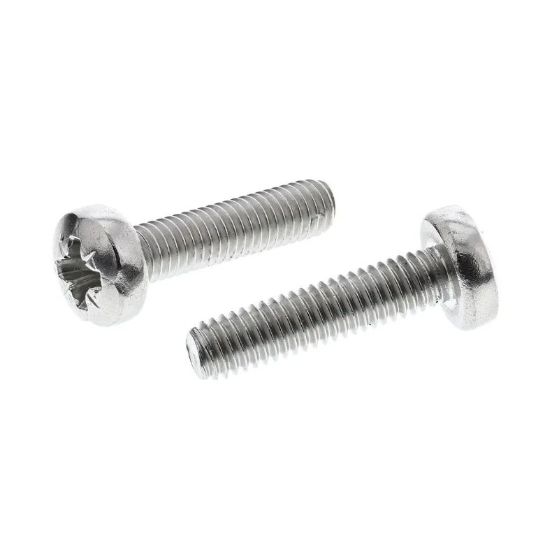 RS PRO Pozidriv Pan Head Stainless Steel Machine Screw M6 Thread 25 mm Length 190-620