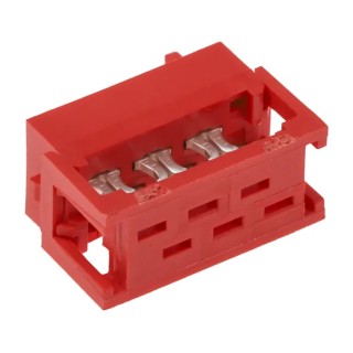 TE Connectivity 6-Way IDC Connector Male for Cable, 2 Row, 230V AC, 1.5A, Micro-MaTch Series 7-215083-6