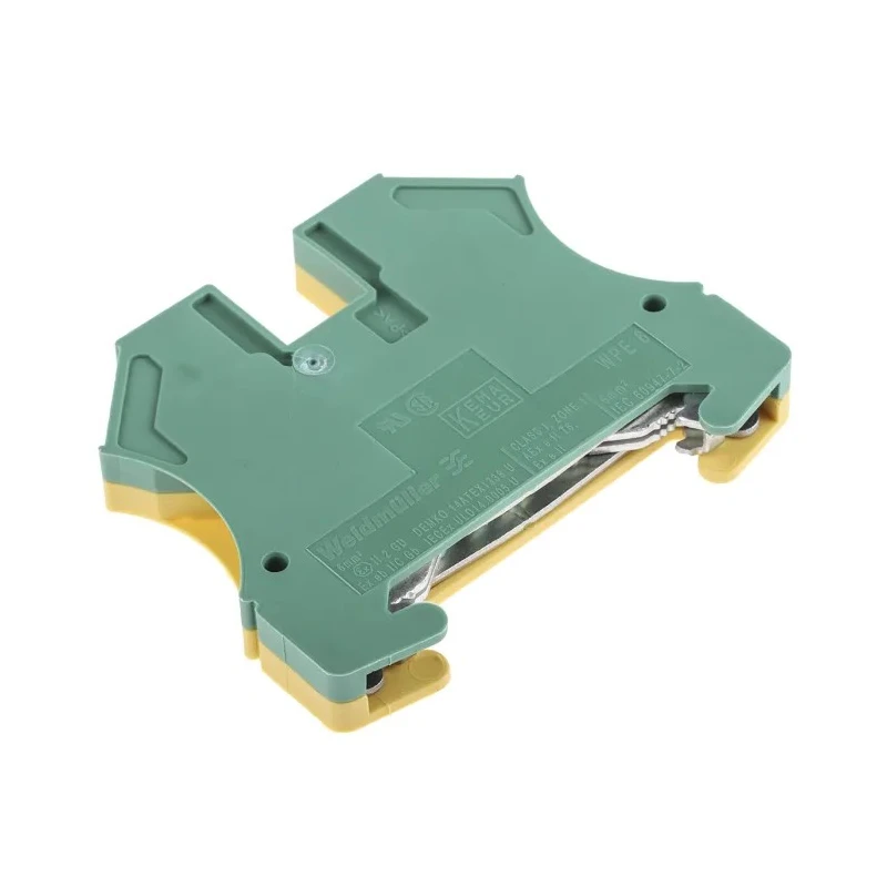 Weidmüller WPE Series Earth Block Yellow Green 0.5mm² to 10 mm² Screw Terminals ATEX 1010200000