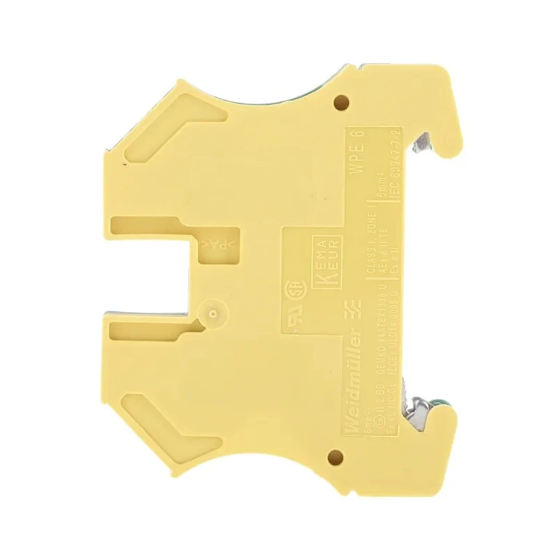 Weidmüller WPE Series Earth Block Yellow Green 0.5mm² to 10 mm² Screw Terminals ATEX 1010200000