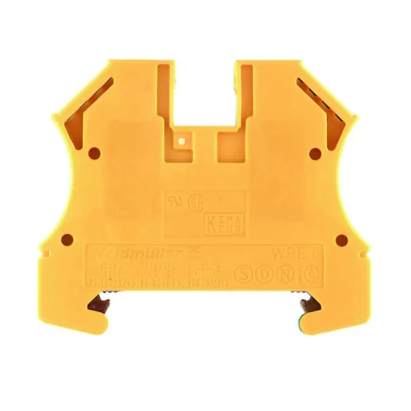 Weidmüller WPE Series Earth Block Yellow Green 0.5mm² to 10 mm² Screw Terminals ATEX 1010200000