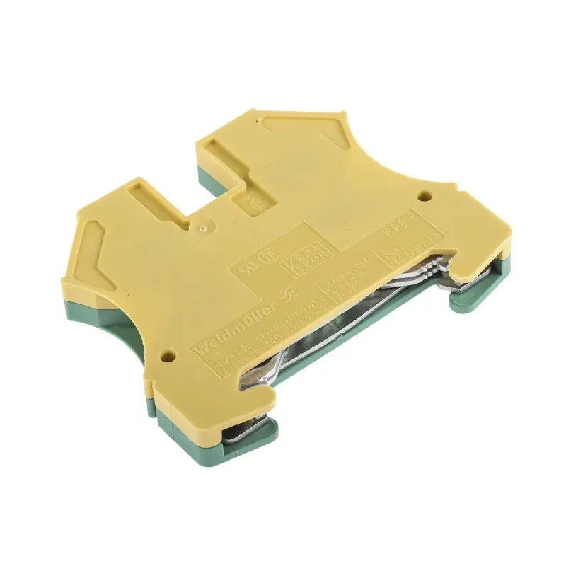 Weidmüller WPE Series Earth Block Yellow Green 0.5mm² to 10 mm² Screw Terminals ATEX 1010200000