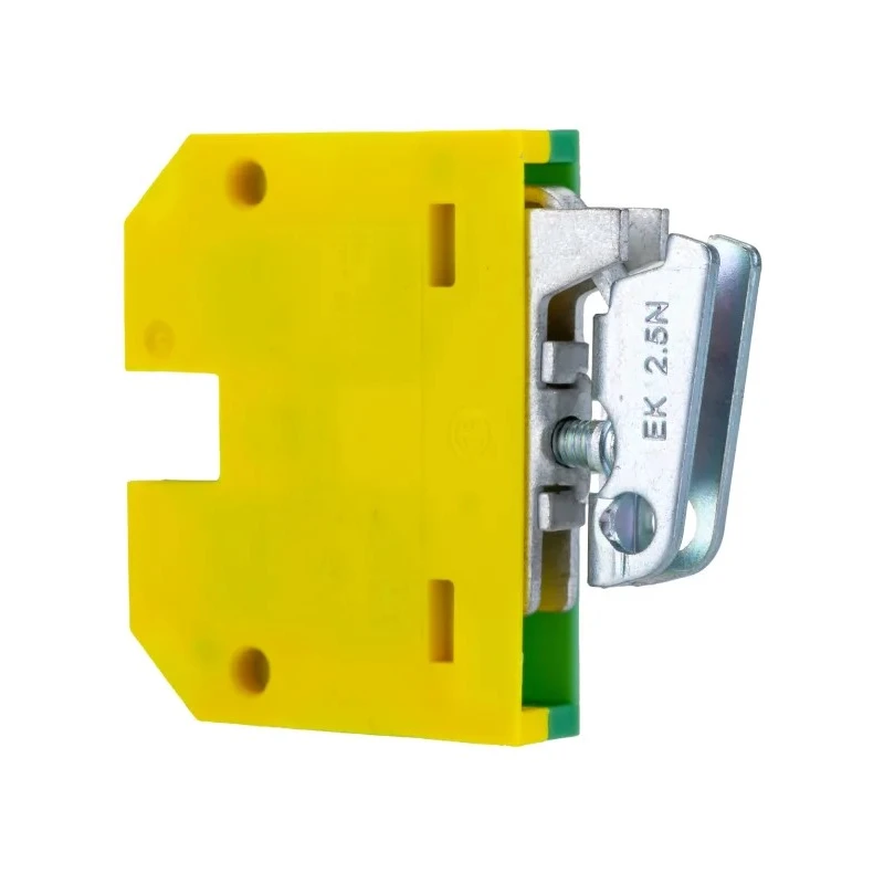 Weidmüller 2-Way EK 2.5 Earth Terminal Block, 25A Current, 2.5mm² Cable CSA, Screw Termination, Nylon Housing 0474360000