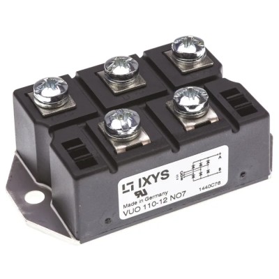 IXYS 3-Phase Bridge Rectifier Module Panel Mount 1200 V 1.3 kA Forward Current 127 A VUO110-12NO7