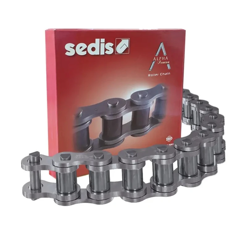 Sedis 08B-1 Roller Chain, 5 m Length, 16.6 mm Pin Length, 12.7 mm Pitch, Carbon Steel, Alpha Premium 7N7B01A00