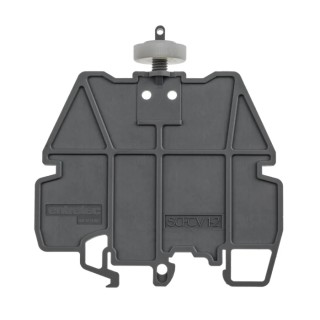 Entrelec SCFCV Series Grey End Cover for Use with DIN Rail Terminal Blocks 1SNA116795R1100