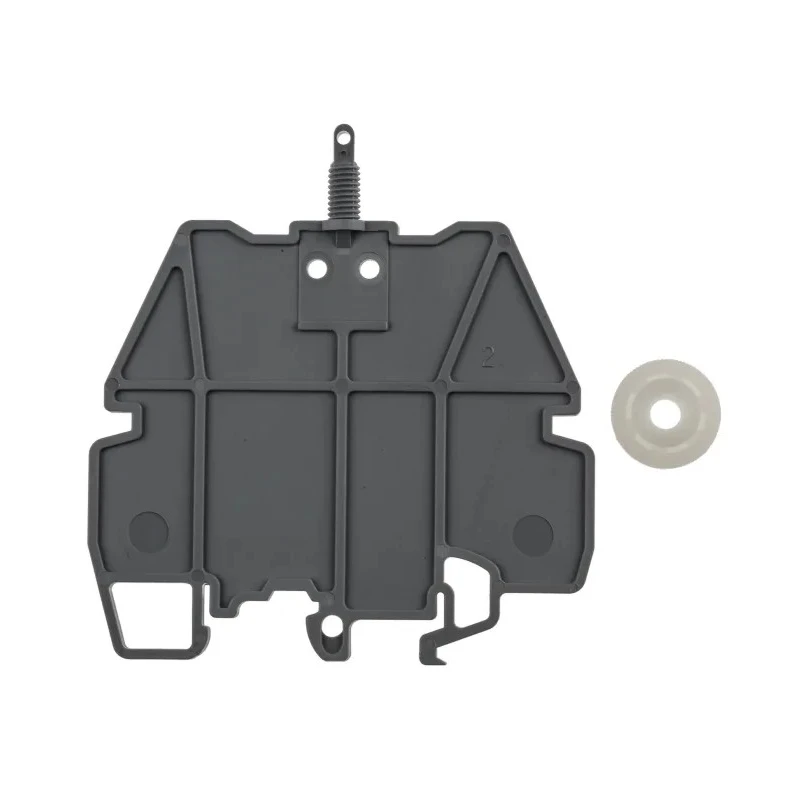 Entrelec SCFCV Series Grey End Cover for Use with DIN Rail Terminal Blocks 1SNA116795R1100