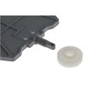 Entrelec SCFCV Series Grey End Cover for Use with DIN Rail Terminal Blocks 1SNA116795R1100