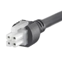 Molex Wire to Board Cable 4 Way Female Mini-Fit Jr to 4 Way Female Mini-Fit Jr, 1 m, 300V AC, Nylon Jacket 245135-0410