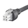 Molex Wire to Board Cable 4 Way Female Mini-Fit Jr to 4 Way Female Mini-Fit Jr, 1 m, 300V AC, Nylon Jacket 245135-0410