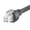 Molex Wire to Board Cable 4 Way Female Mini-Fit Jr to 4 Way Female Mini-Fit Jr, 500 mm, Nylon Jacket, 300V AC 245135-0405