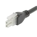 Molex 2 Way Female Mini-Fit Jr to 2 Way Female Mini-Fit Jr Wire to Board Cable 2 m 300V Nylon Jacket 245135-0220