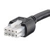 Molex 8 Way Female Mini-Fit Jr to 8 Way Female Mini-Fit Jr Wire to Board Cable 1m 300V Nylon Jacket 245135-0810