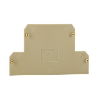 Weidmüller AP Series Beige Polyamide 66 End Cover for DIN Rail Terminal Blocks 0687560000