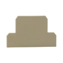 Weidmüller AP Series Beige Polyamide 66 End Cover for DIN Rail Terminal Blocks 0687560000